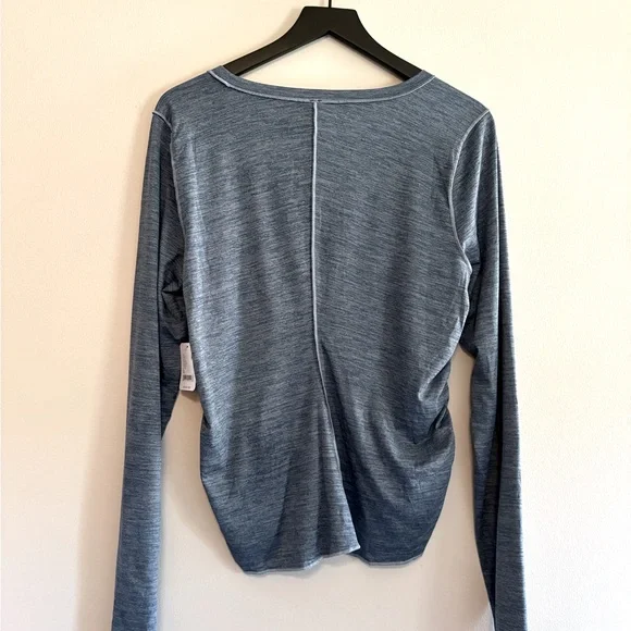 Free People Movement Women's Right Or Run Long Sleeve Layer Blue Stone XL NWT - Picture 6 of 10